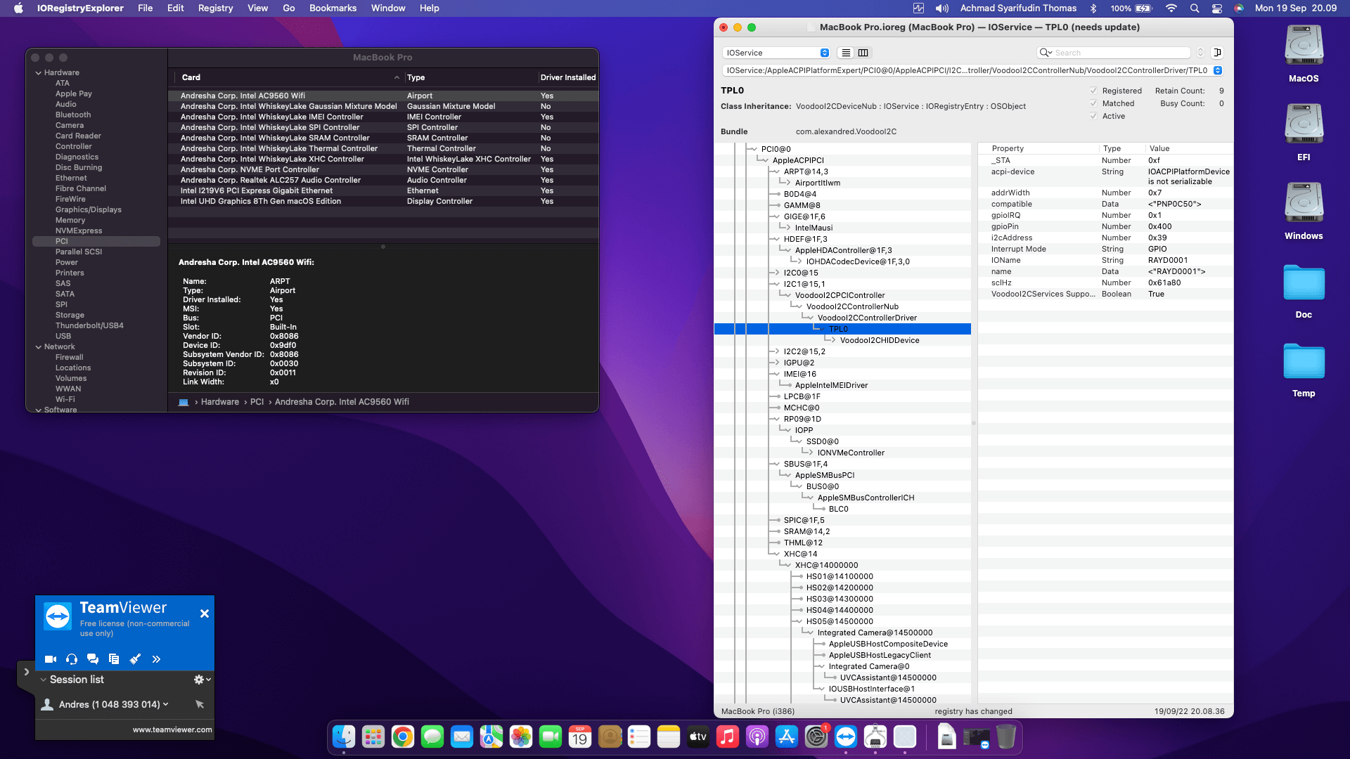 Lenovo Thinkpad L390 3rd   Touchscreen [WhiskeyLake   Intel UHD 620 + PS2]   OpenCore 9